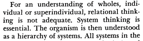 understanding of wholes